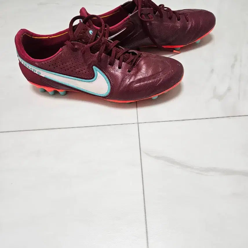 [BUNJANG] Nike Tiempo 9 AG Soccer Cleats / 나이키 티엠포9 축구화 ag, 선수용 최상급, 265사이즈