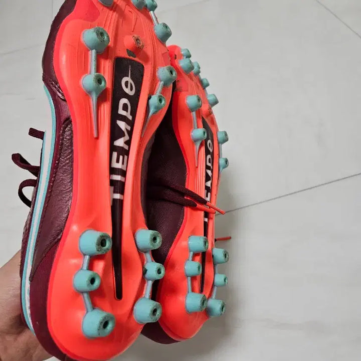 [BUNJANG] Nike Tiempo 9 AG Soccer Cleats / 나이키 티엠포9 축구화 ag, 선수용 최상급, 265사이즈