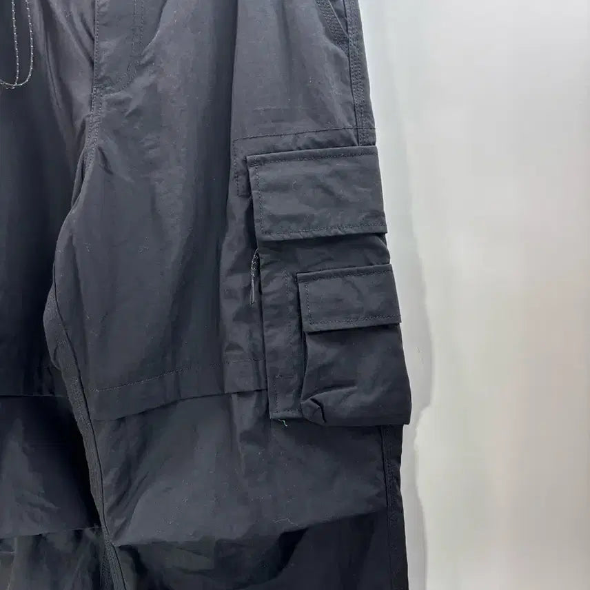 [BUNJANG] Musinsa Standard Nylon Belted Wide Cargo Pants Black / [28] 무신사스탠다드 나일론 벨티드 와이드 카고 팬츠 블랙 고프코어 3