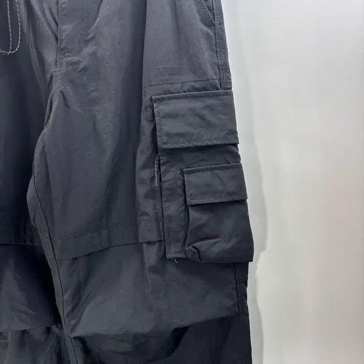 [BUNJANG] Musinsa Standard Nylon Belted Wide Cargo Pants Black / [28] 무신사스탠다드 나일론 벨티드 와이드 카고 팬츠 블랙 고프코어 3