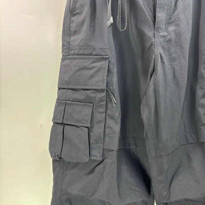 [BUNJANG] Musinsa Standard Nylon Belted Wide Cargo Pants Black / [28] 무신사스탠다드 나일론 벨티드 와이드 카고 팬츠 블랙 고프코어 3
