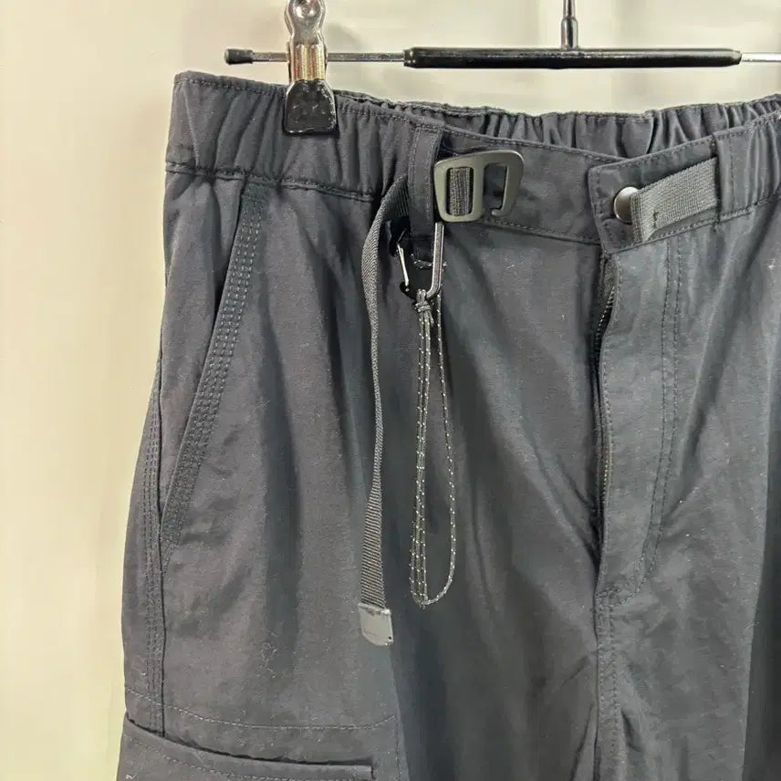 [BUNJANG] Musinsa Standard Nylon Belted Wide Cargo Pants Black / [28] 무신사스탠다드 나일론 벨티드 와이드 카고 팬츠 블랙 고프코어 3