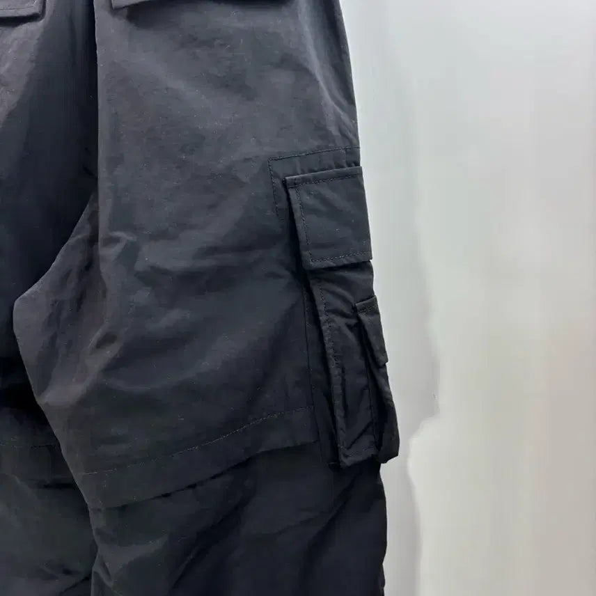 [BUNJANG] Musinsa Standard Nylon Belted Wide Cargo Pants Black / [28] 무신사스탠다드 나일론 벨티드 와이드 카고 팬츠 블랙 고프코어 3