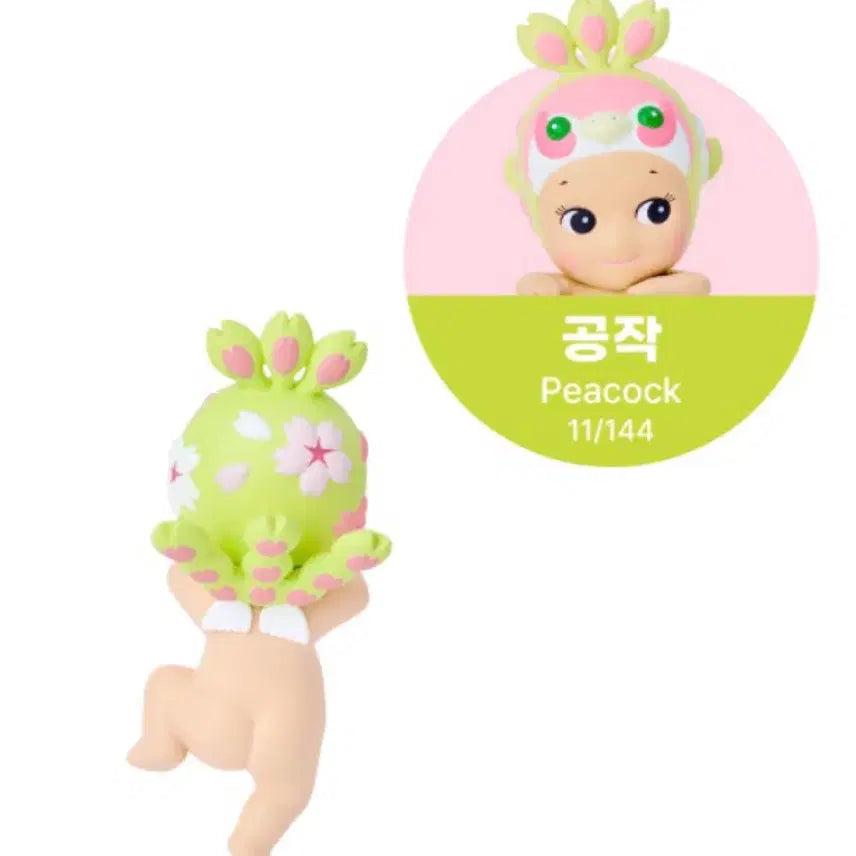 [BUNJANG] Sonny Angel Hipper Cherry Blossom Peacock Figurine / 소니엔젤 히퍼 체리블라썸 공작