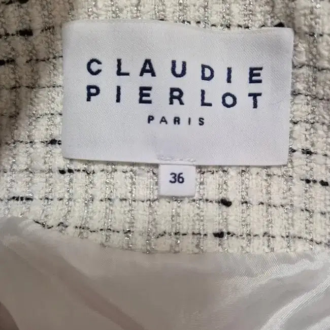 [SOLD OUT] 프랑스브랜드 끌로디피에로 정품 여자 춘추동 트위드 여성 크롭자켓90