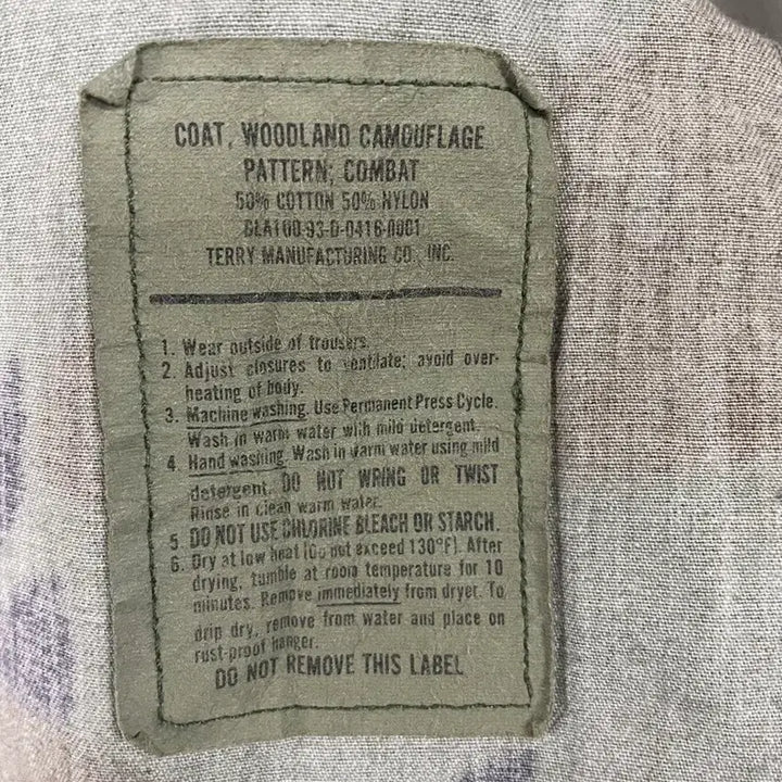[BUNJANG] US Army Woodland BDU Jacket / 90s US ARMY WOODLAND BDU