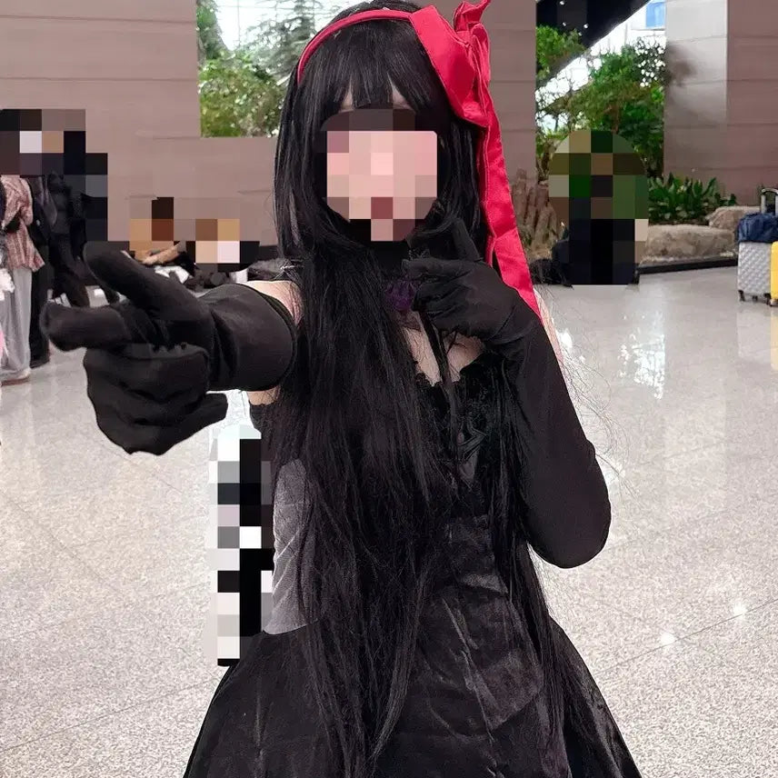 [BUNJANG] Madoka Magica Homura Akemi Cosplay Set / (택포)마도카 마기카 아케미 호무라 코스프레/악마호무라/졸업사진