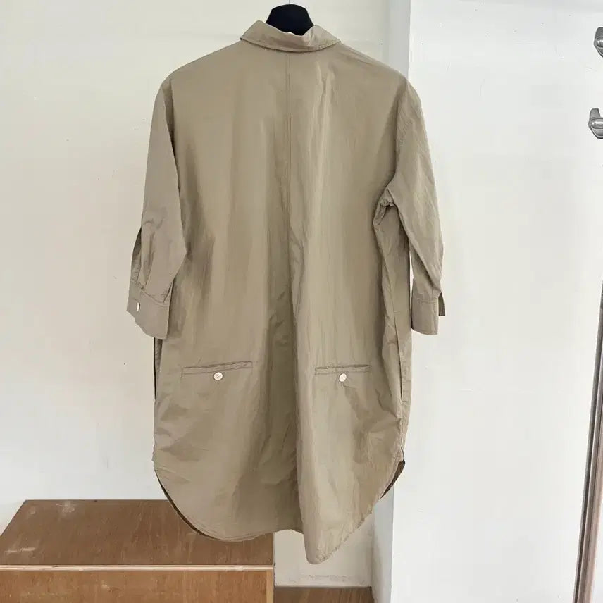 [BUNJANG] Acne Studios Sand Beige Button Up Shirt Dress / 아크네 스튜디오 샌드 베이지 버튼 업 셔츠 드레스