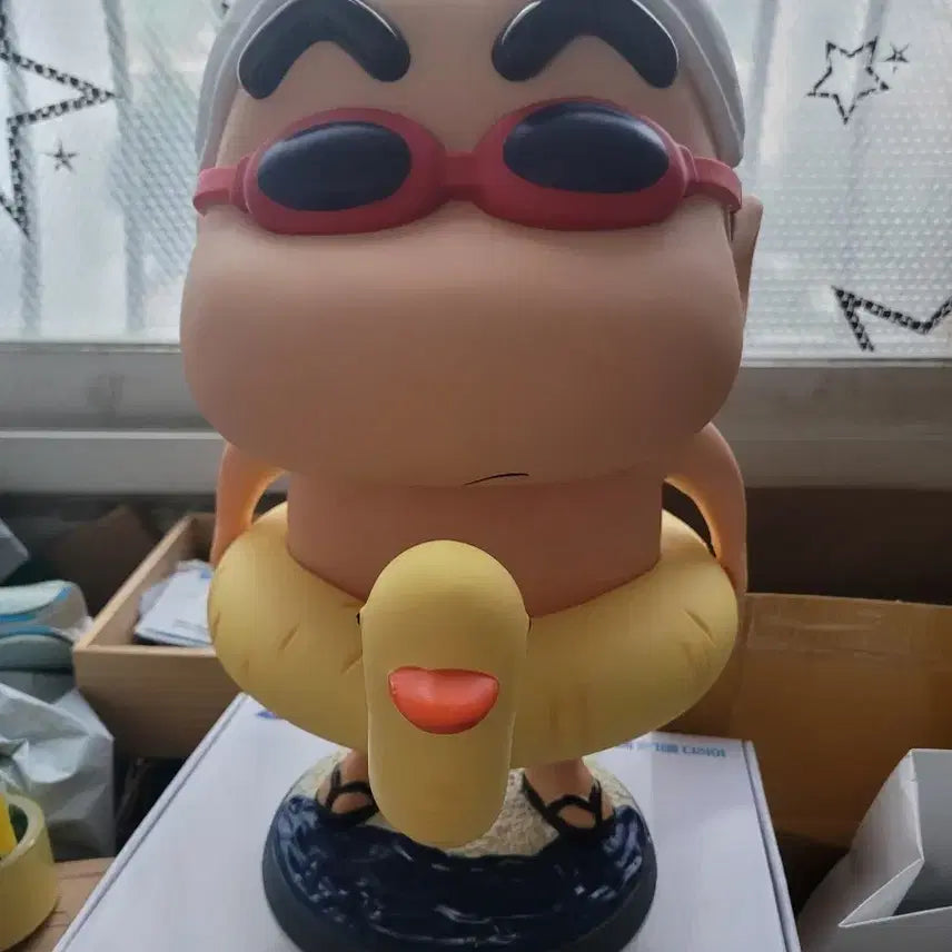 [BUNJANG] Crayon Shin-chan Swimming Pool Figure / 짱구 수영장 피규어