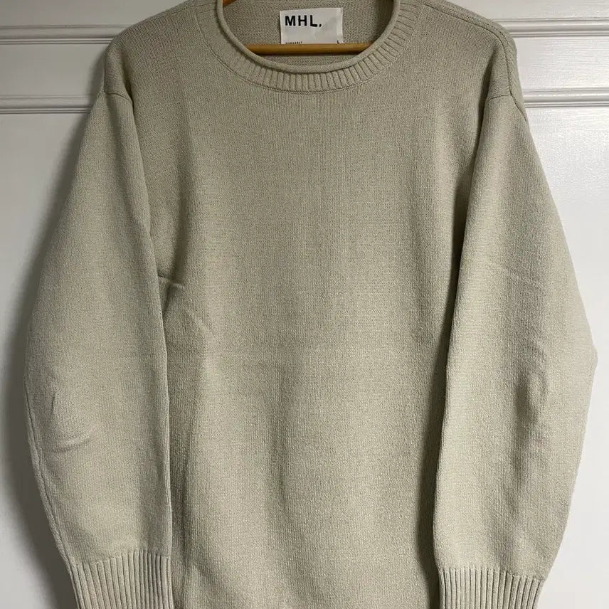 [BUNJANG] MHL Corton Crew Neck Sweater / MHL. Corton Crew Neck Sweater Natural L