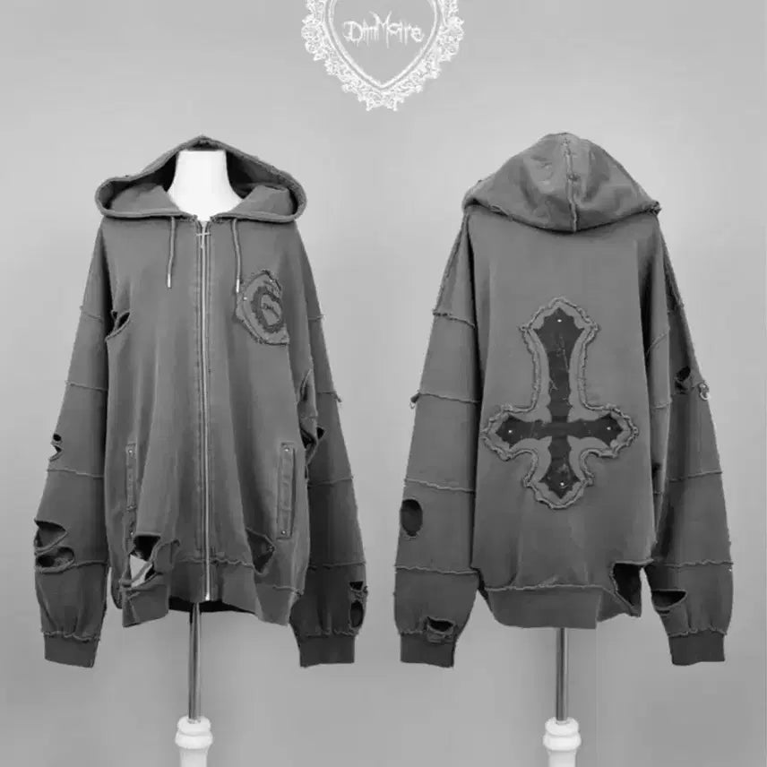 [SOLD OUT] 딤모아르 마도사 후드집업 그레이