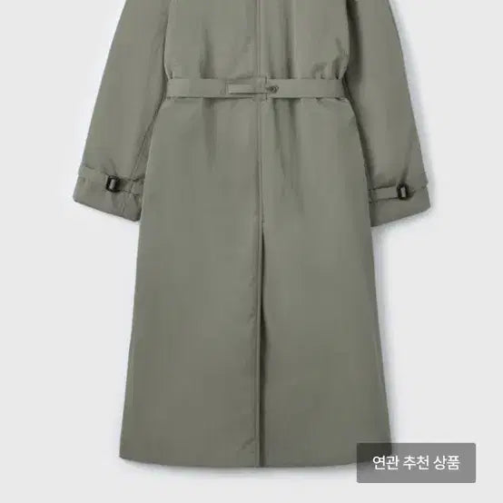 [BUNJANG] LFM Padded Double Trench Coat / Lfm Padded Double Trench Coat (Sage)