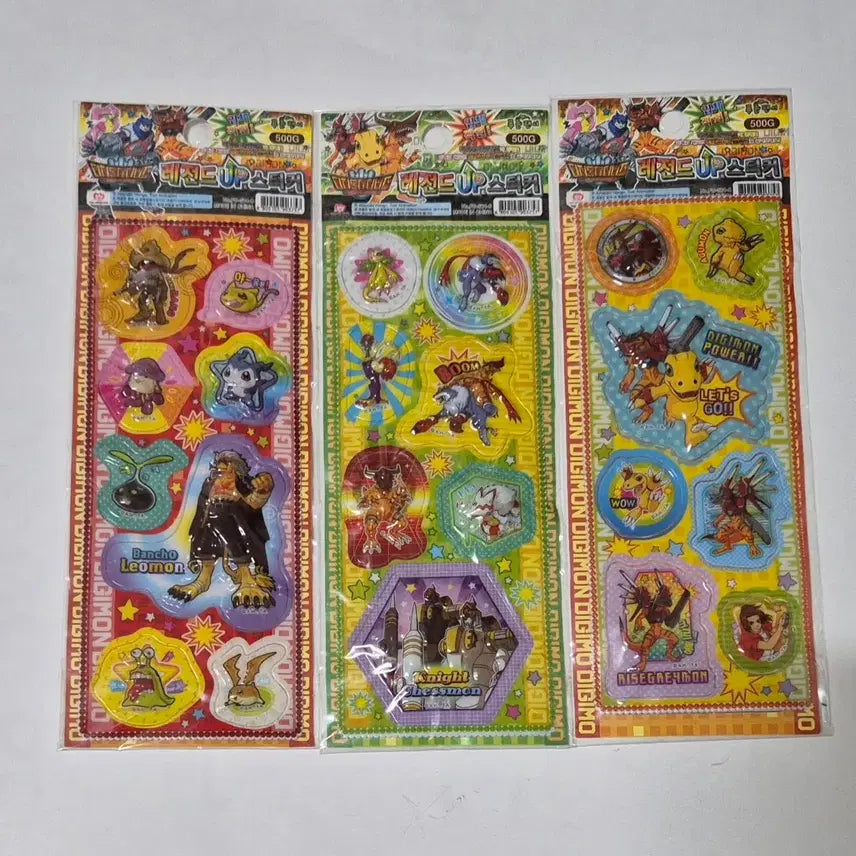 [BUNJANG] Digimon 3D Sticker (Select One of Six) / 고전 디지몬 입체 스티커(6종중 택1)