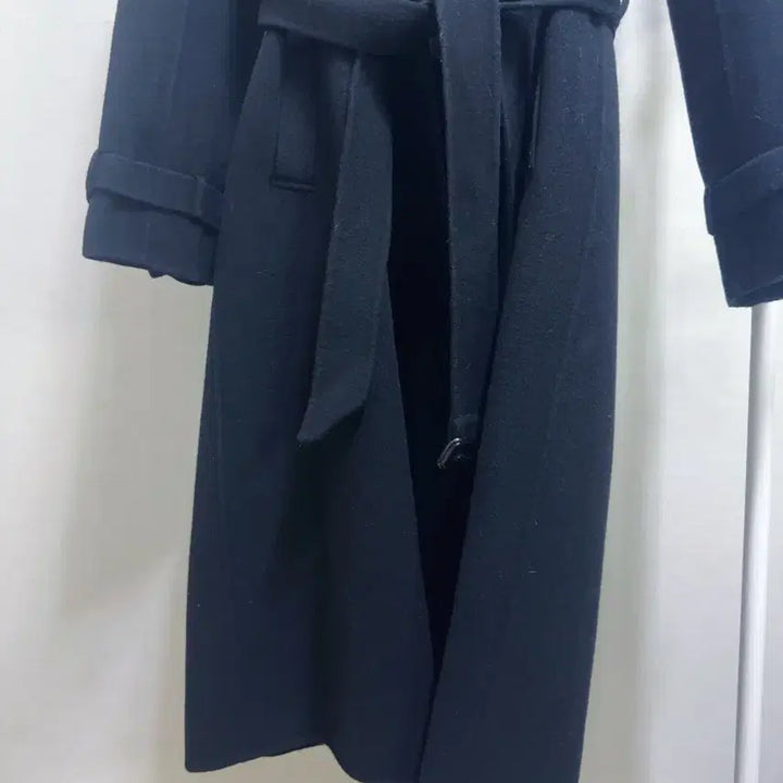 [BUNJANG] Ilda Navy Handmade Long Coat / Ilda 네이비 핸드메이드 롱 코트 66