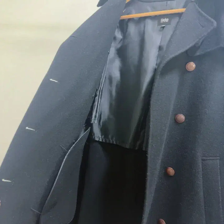 [BUNJANG] Ilda Navy Handmade Long Coat / Ilda 네이비 핸드메이드 롱 코트 66