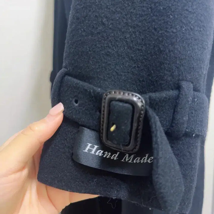 [BUNJANG] Ilda Navy Handmade Long Coat / Ilda 네이비 핸드메이드 롱 코트 66