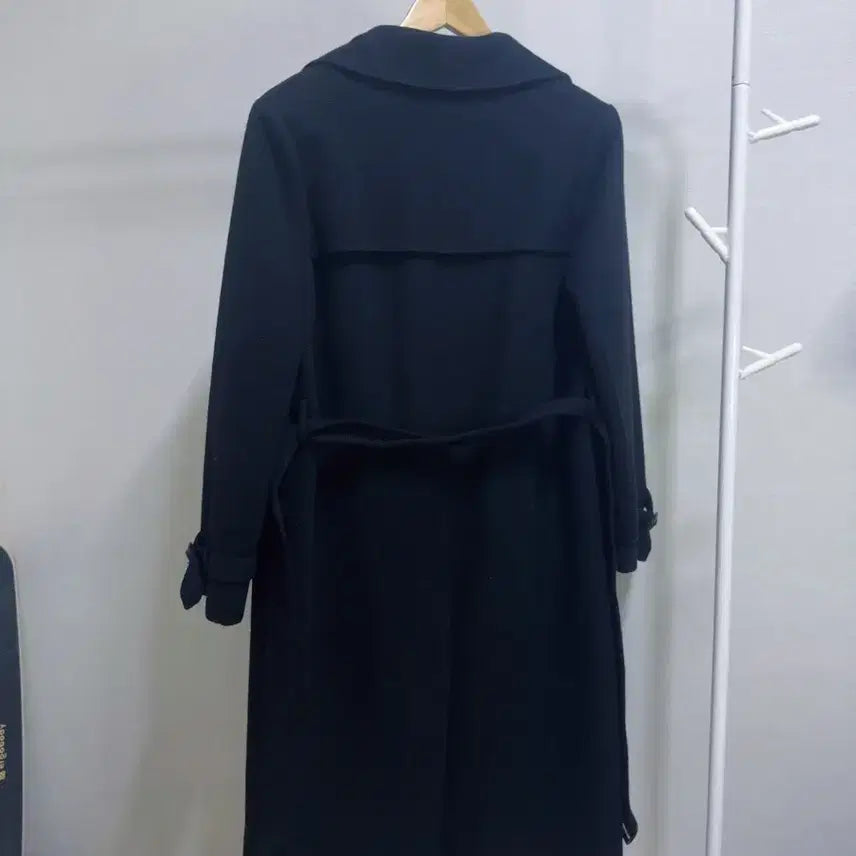 [BUNJANG] Ilda Navy Handmade Long Coat / Ilda 네이비 핸드메이드 롱 코트 66