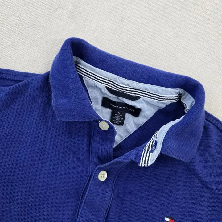 [BUNJANG] Tommy Hilfiger Long Sleeve Polo Shirt / [M] 타미힐피거 카라티 긴팔티 0210J