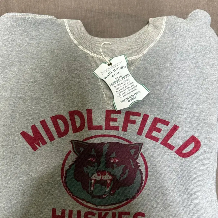 [BUNJANG] Warehouse Middlefield Huskies Sweatshirt / 웨어하우스 403 미들필드 Huskies 맨투맨