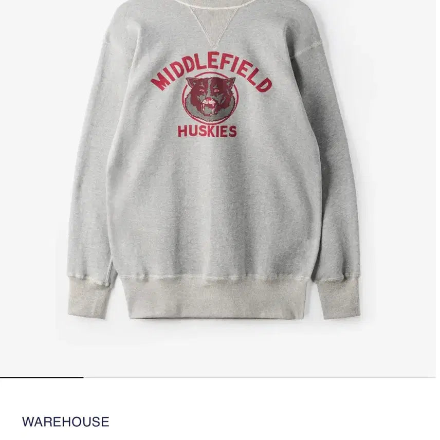[BUNJANG] Warehouse Middlefield Huskies Sweatshirt / 웨어하우스 403 미들필드 Huskies 맨투맨