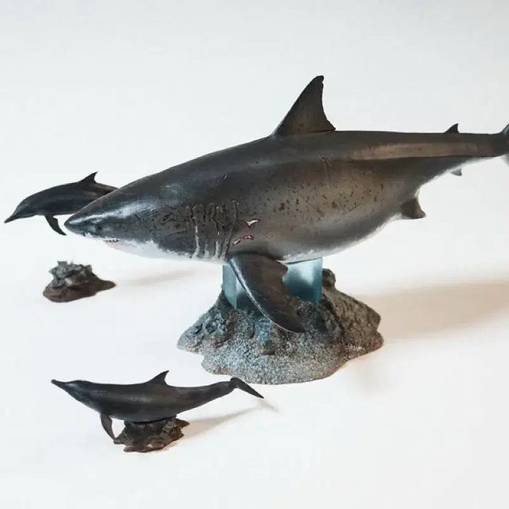 [BUNJANG] JA Studio Deep Blue Great White Shark Figurine / 딥블루 백상아리 피규어 / ja스튜디오 35비율 레진 상어 피규어