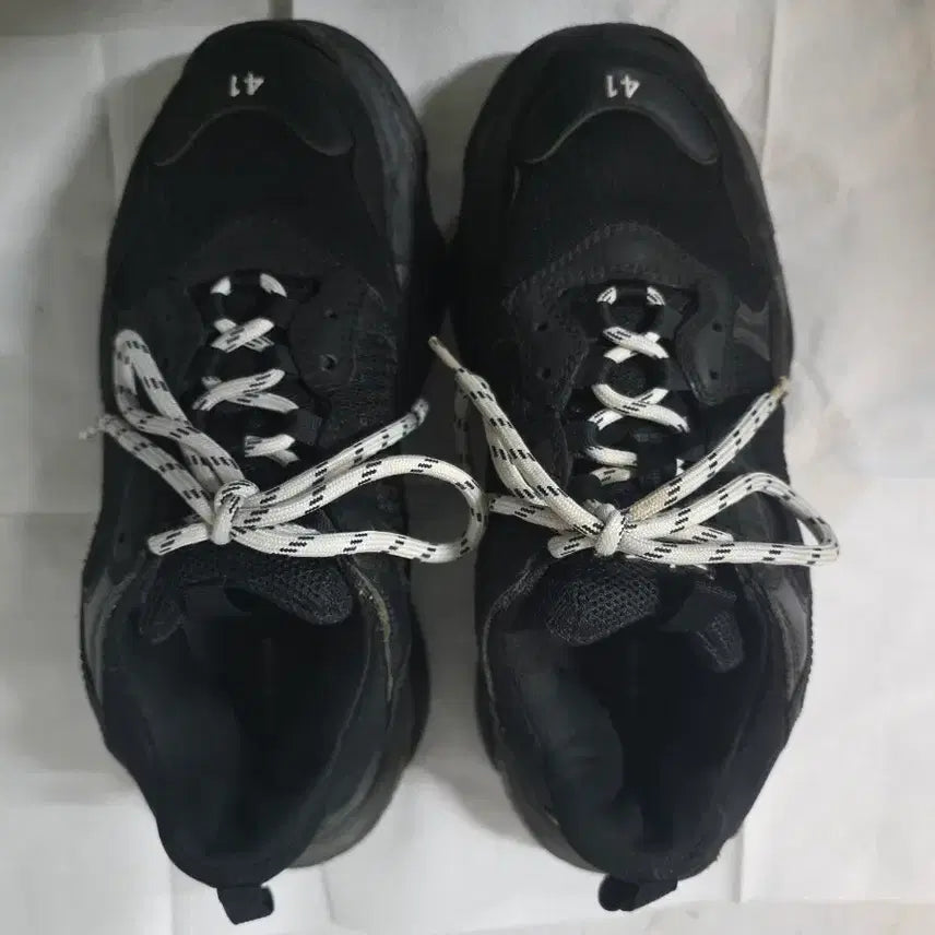 [BUNJANG] Balenciaga Triple S Black Sneakers / 발렌시아가 트리플S 블랙 판매합니다.