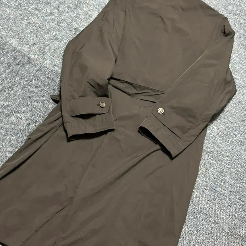 [BUNJANG] Uniqlo Navy Belt Trench Coat - Size 1 / 유니클로 네이비 벨트 트렌치코트 1사이즈
