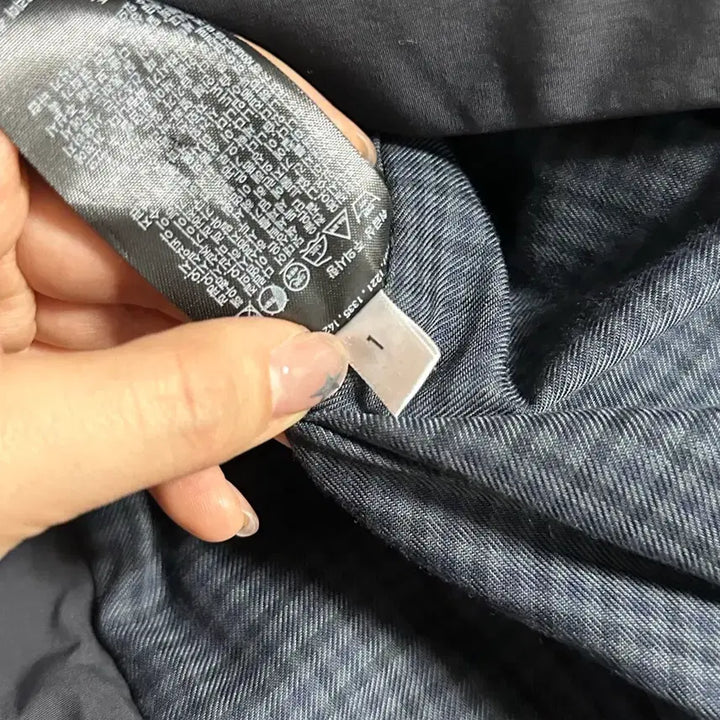 [BUNJANG] Uniqlo Navy Belt Trench Coat - Size 1 / 유니클로 네이비 벨트 트렌치코트 1사이즈