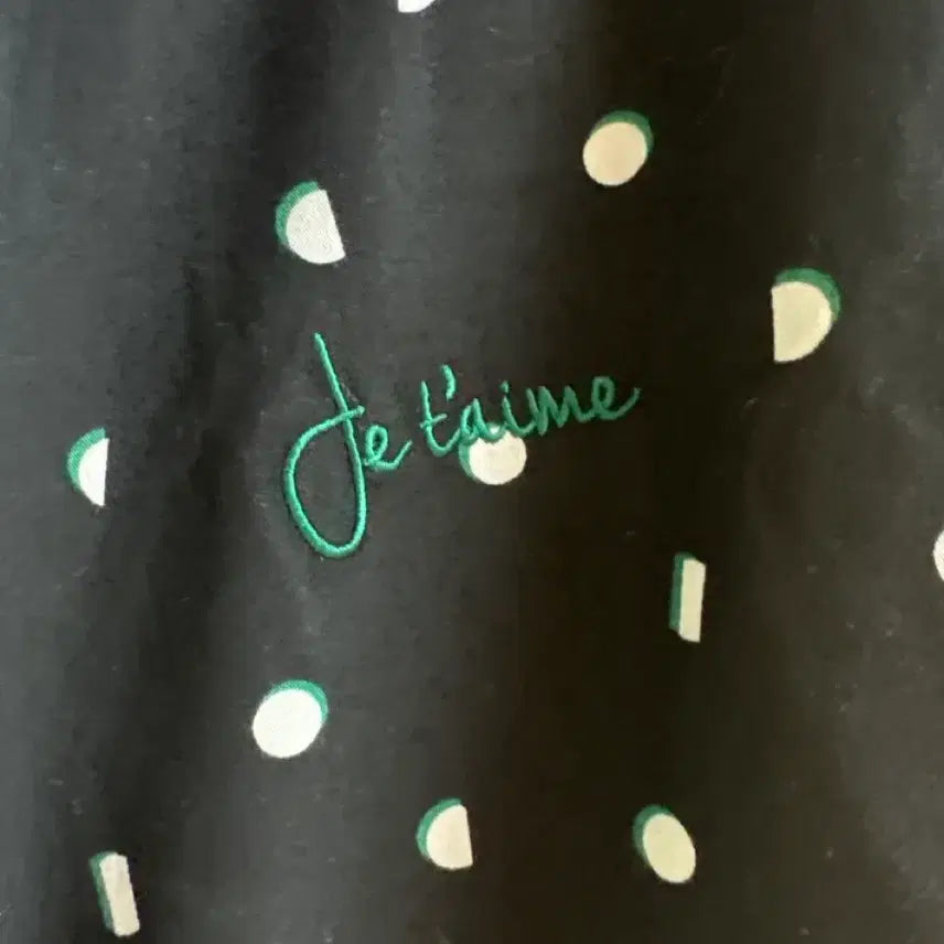 [BUNJANG] DECOVIEW Black Dot Long Gown / DECOVIEW 블랙 도트 롱 가운