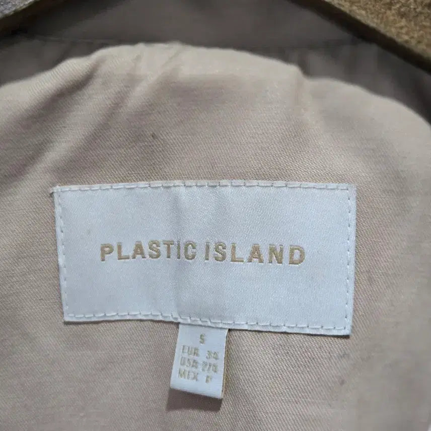 [BUNJANG] Plastic Island Beige Trench Coat / 플라스틱아일랜드 베이지 트렌치코트
