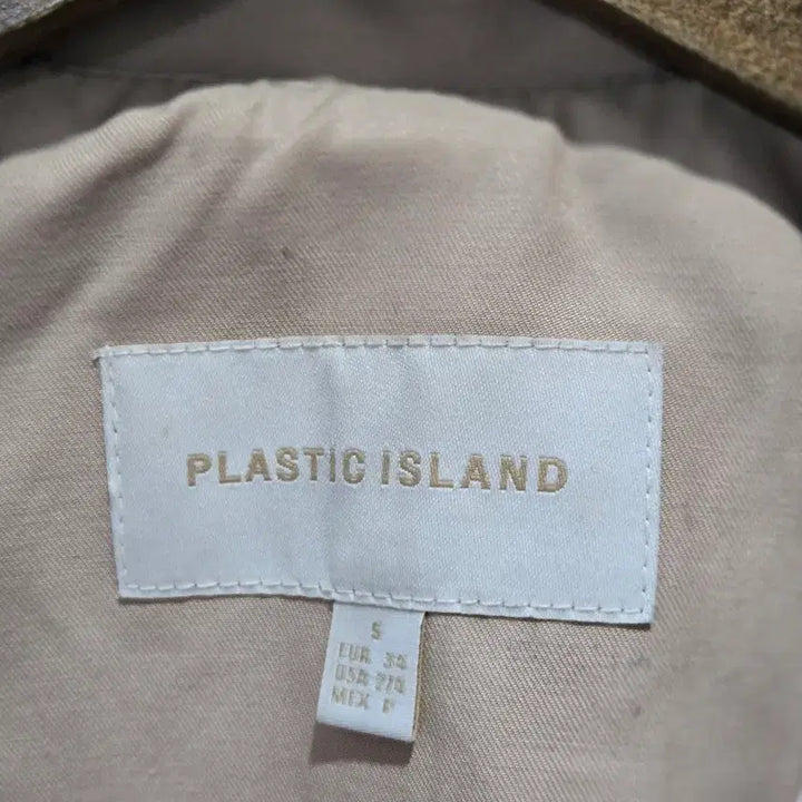 [BUNJANG] Plastic Island Beige Trench Coat / 플라스틱아일랜드 베이지 트렌치코트
