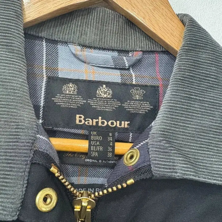 [BUNJANG] Barbour International Black Belted Jacket / 바버 인터내셔널 블랙 벨티드 자켓