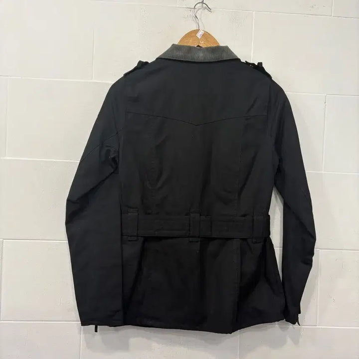 [BUNJANG] Barbour International Black Belted Jacket / 바버 인터내셔널 블랙 벨티드 자켓