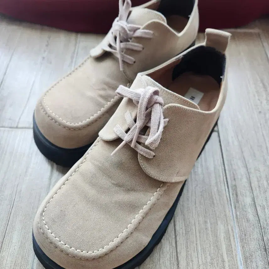 [BUNJANG] YSH Colson Square Toe Suede Derby Shoes / YSH 콜슨 스퀘어토 스웨이드 더비슈즈 베이지 43 (280)