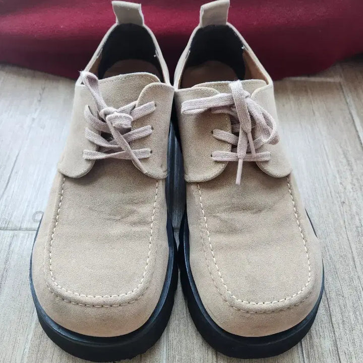 [BUNJANG] YSH Colson Square Toe Suede Derby Shoes / YSH 콜슨 스퀘어토 스웨이드 더비슈즈 베이지 43 (280)