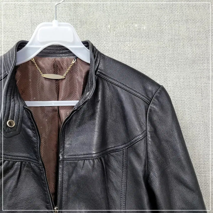 [BUNJANG] Vicky Black Real Lambskin Leather Jacket Women&