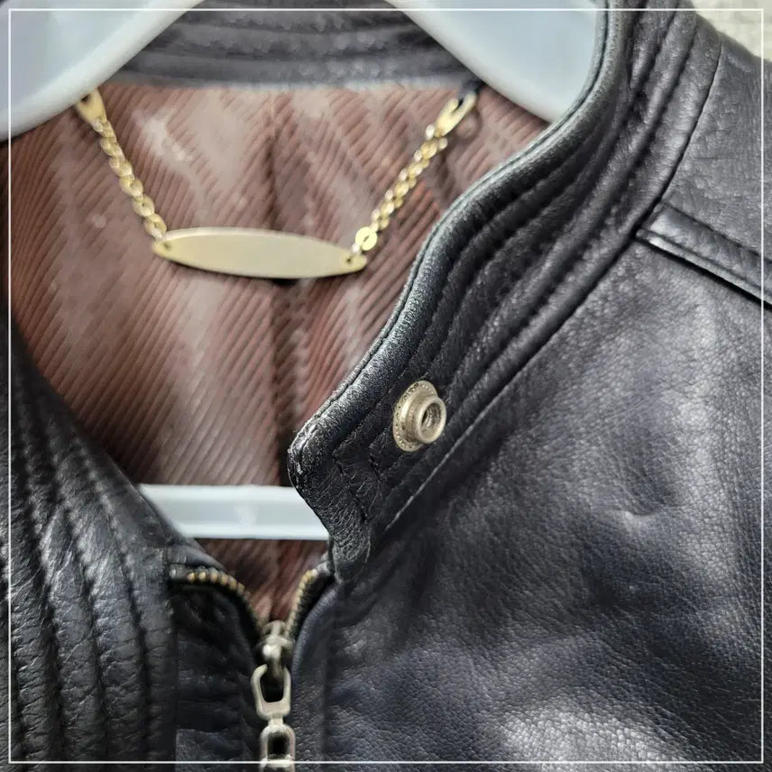 [BUNJANG] Vicky Black Real Lambskin Leather Jacket Women&