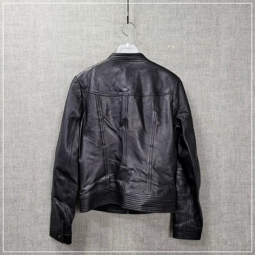 [BUNJANG] Vicky Black Real Lambskin Leather Jacket Women&