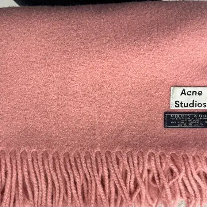 [BUNJANG] Acne Studios Virgin Wool Muffler Pink / 아크네 스튜디오 버진 울 머플러 핑크