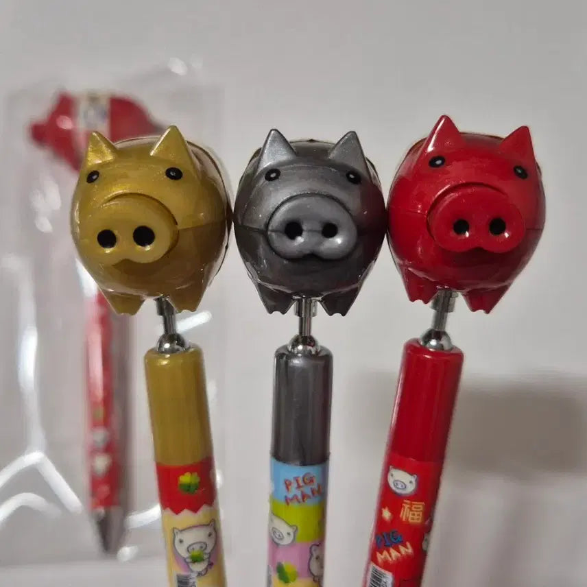 [SOLD OUT] 고전 행운의 돼지 꺽어 돌려 샤프(택1)