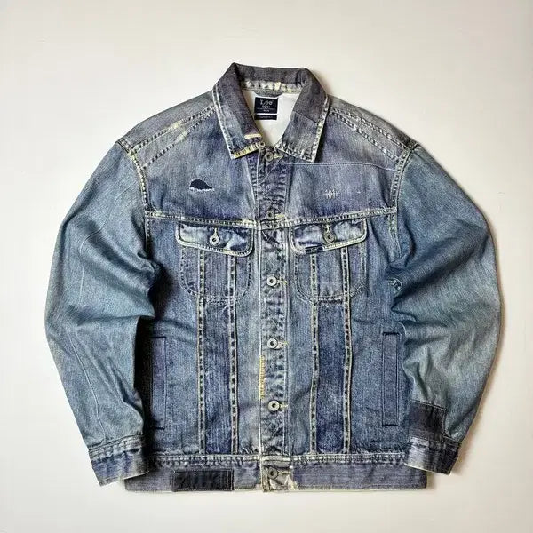 [BUNJANG] Lee 101+ Patched Denim Trucker Jacket / Lee 리 101+ 패치드 트러커 데님 자켓 PN8546