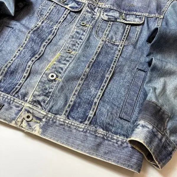 [BUNJANG] Lee 101+ Patched Denim Trucker Jacket / Lee 리 101+ 패치드 트러커 데님 자켓 PN8546
