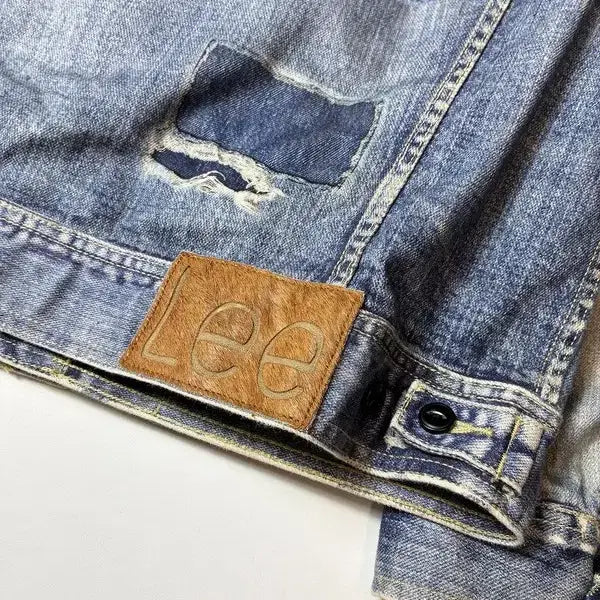 [BUNJANG] Lee 101+ Patched Denim Trucker Jacket / Lee 리 101+ 패치드 트러커 데님 자켓 PN8546