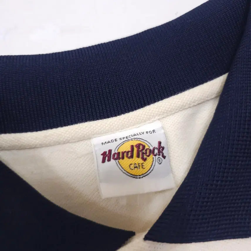 [BUNJANG] Hard Rock Cafe Singapore Ringer T-Shirt / 하드락카페 싱가포르 링거 카라반팔티