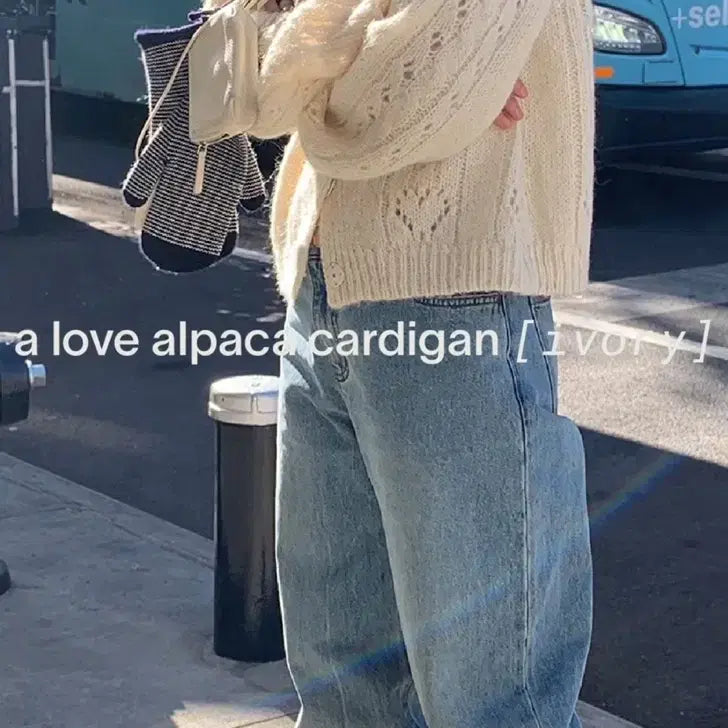 [BUNJANG] Haag Alpaca Cardigan / haag 러브 알파카 가디건