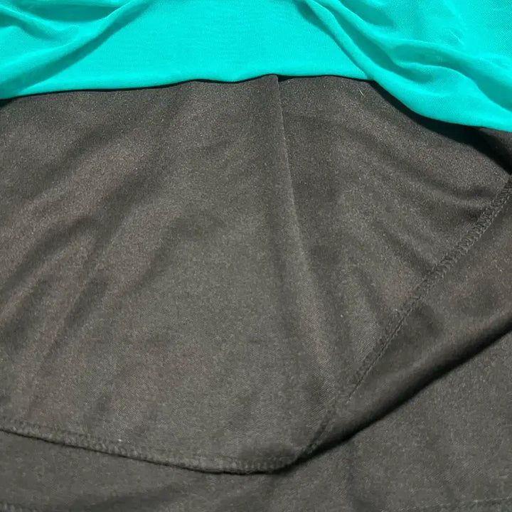 [BUNJANG] Black and Teal Sleeveless Long Dress / 블랙/청록색 민소매 롱 원피스 1098
