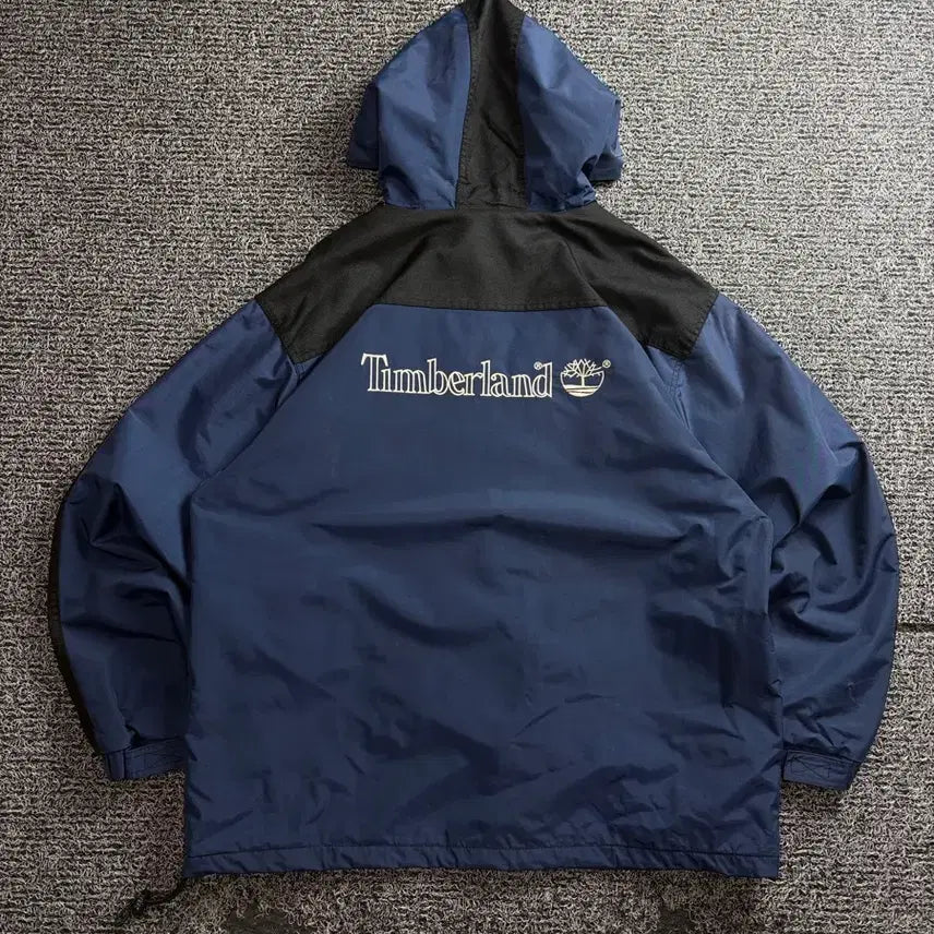 [BUNJANG] Timberland Old School Anorak Windbreaker Jacket / 팀버랜드 올드스쿨 배색 아노락 바람막이 3492