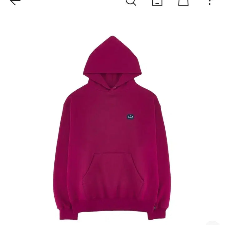 [BUNJANG] Iab Studio Patch Hoodie Magenta / [새상품]아이앱 스튜디오 패치 후드티 마젠타