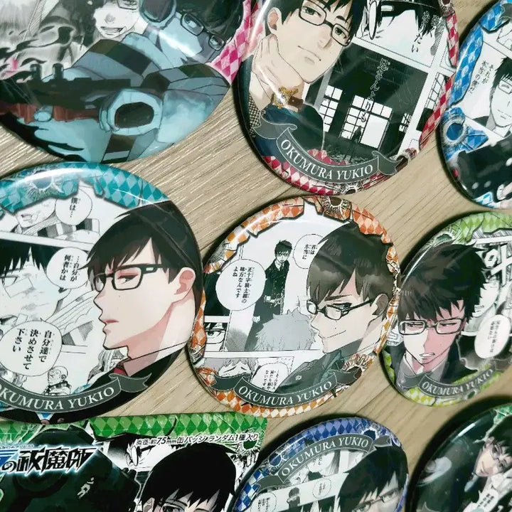 [BUNJANG] Ao No Exorcist Okumura Yukio Badge Set / 청의 엑소시스트 오쿠무라 유키오 뱃지