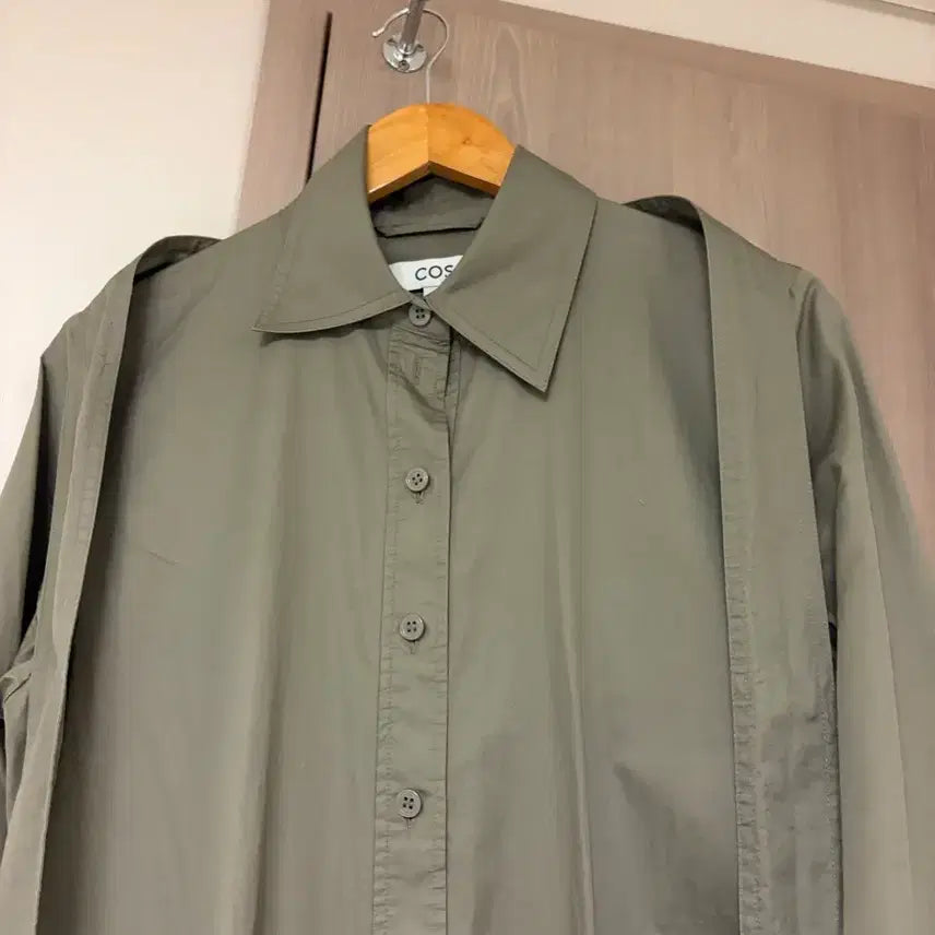[BUNJANG] COS Belted Shirt Dress Khaki 34 / 코스 밸티드셔츠원피스 카키 34